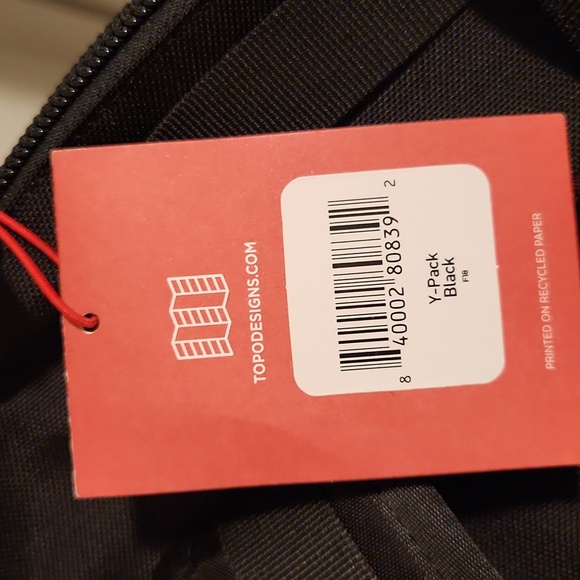 NWT Topo Designs Y-Pack Black Backpack - Picture 3 of 6